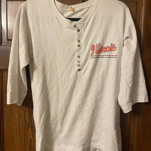 Vintage Small Illinois Fighters Baseball Tee